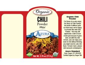 Spices, Chili Powder, Mild - Azure Market Organics