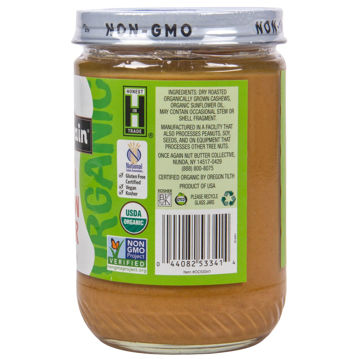 Nut Butter, Cashew, Creamy - Image 2
