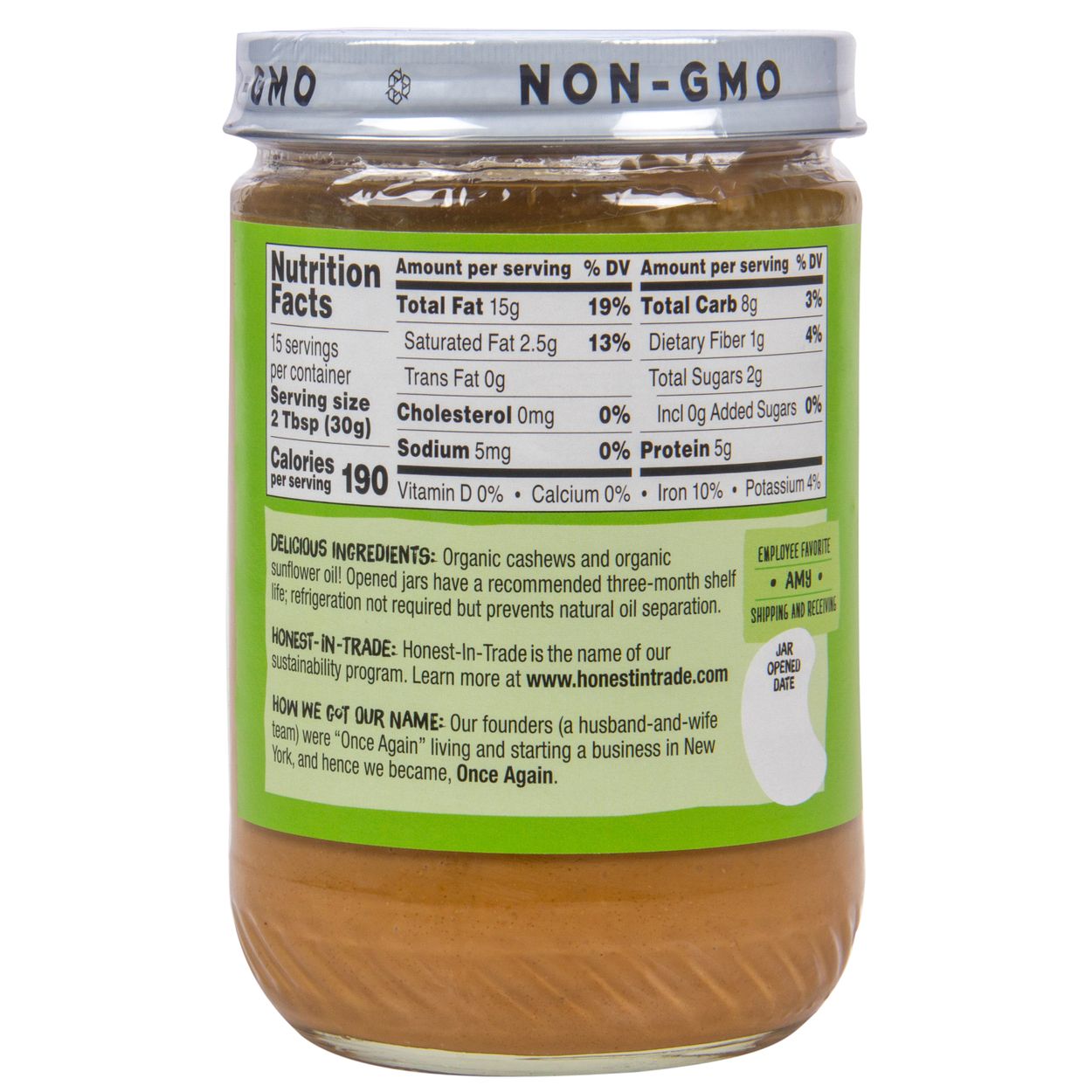 Nut Butter, Cashew, Creamy - Image 3