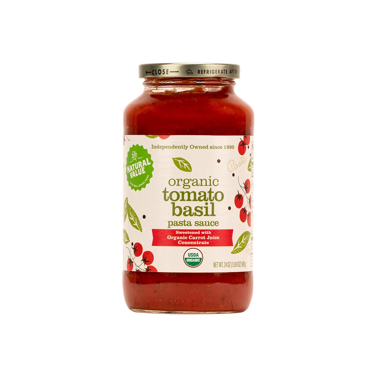 Sauce, Tomato Basil - Natural Value