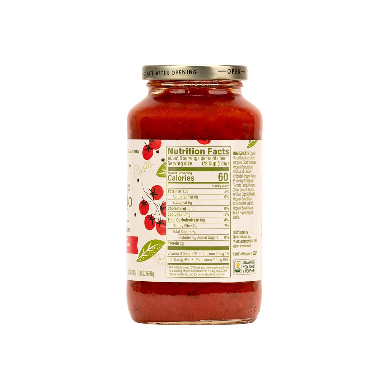 Sauce, Tomato Basil - Natural Value - Image 3